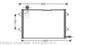 AVA QUALITY COOLING vw5146 -  Конденсатор, кондиционер